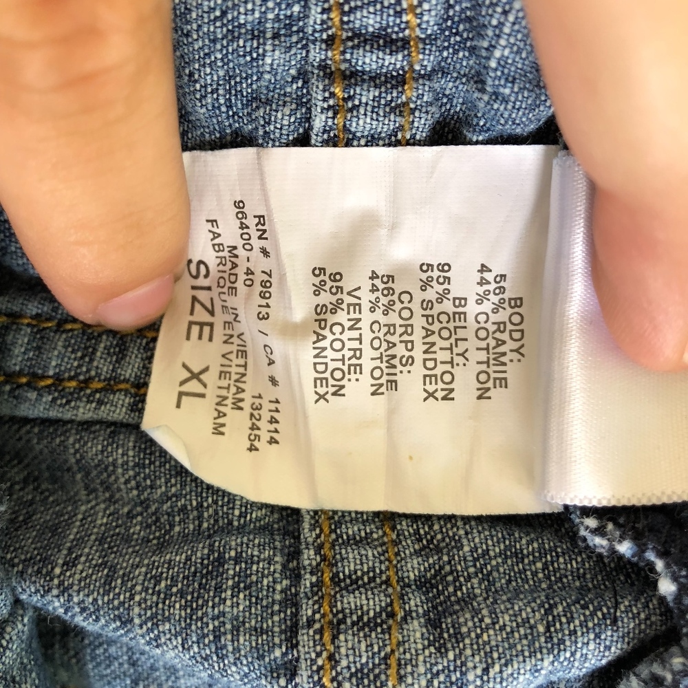 Motherhood Jean Shorts Maternity Sz XL - Picture 6 of 6